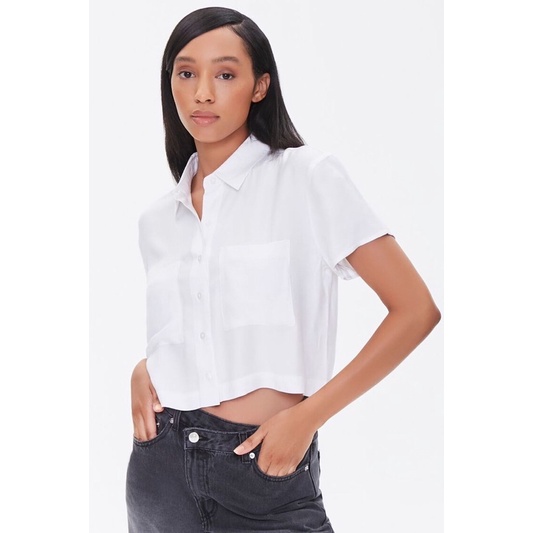 Áo sơ mi dáng crop F21