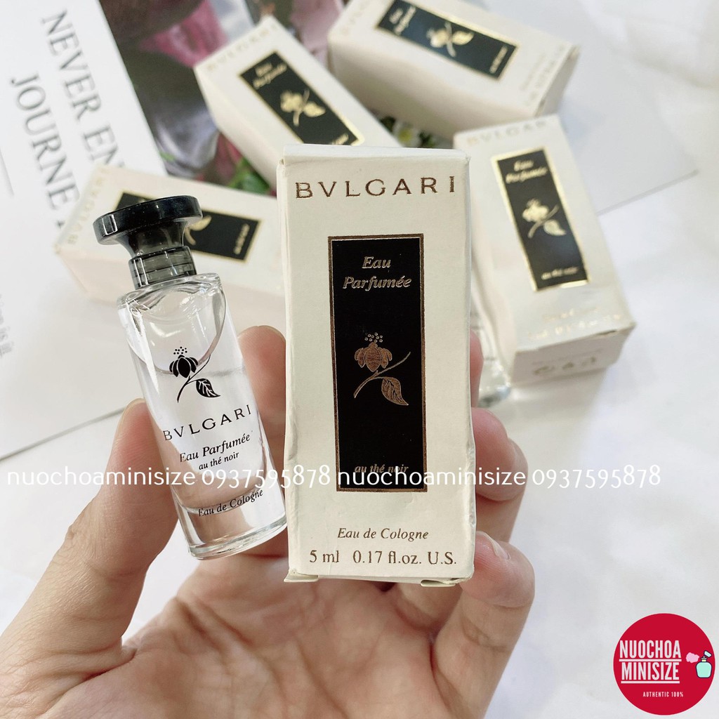 Nước hoa Mùi Trà Đen Bvl.gari Eau Parfumee Au The Noir Minisize 5ml