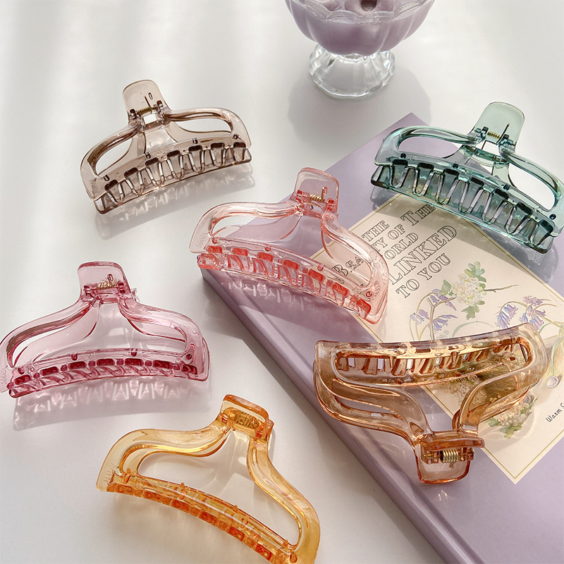 iF YOU Kẹp tóc nhựa acrylic thiết kế nhiều màu độc đáo