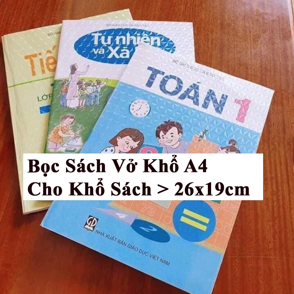 Decal Bọc Sách Giáo Khoa Tập Vở KUNBE, Trong Suốt Chống Nước , Bụi Bẩn