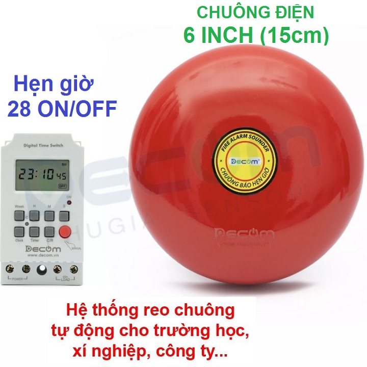 Bộ Chuông Báo Hẹn Giờ Cho Nhà Xưởng, Trường Học, Công Ty, 28 Lần/Ngày