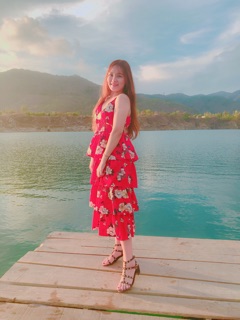 Váy maxi tầng