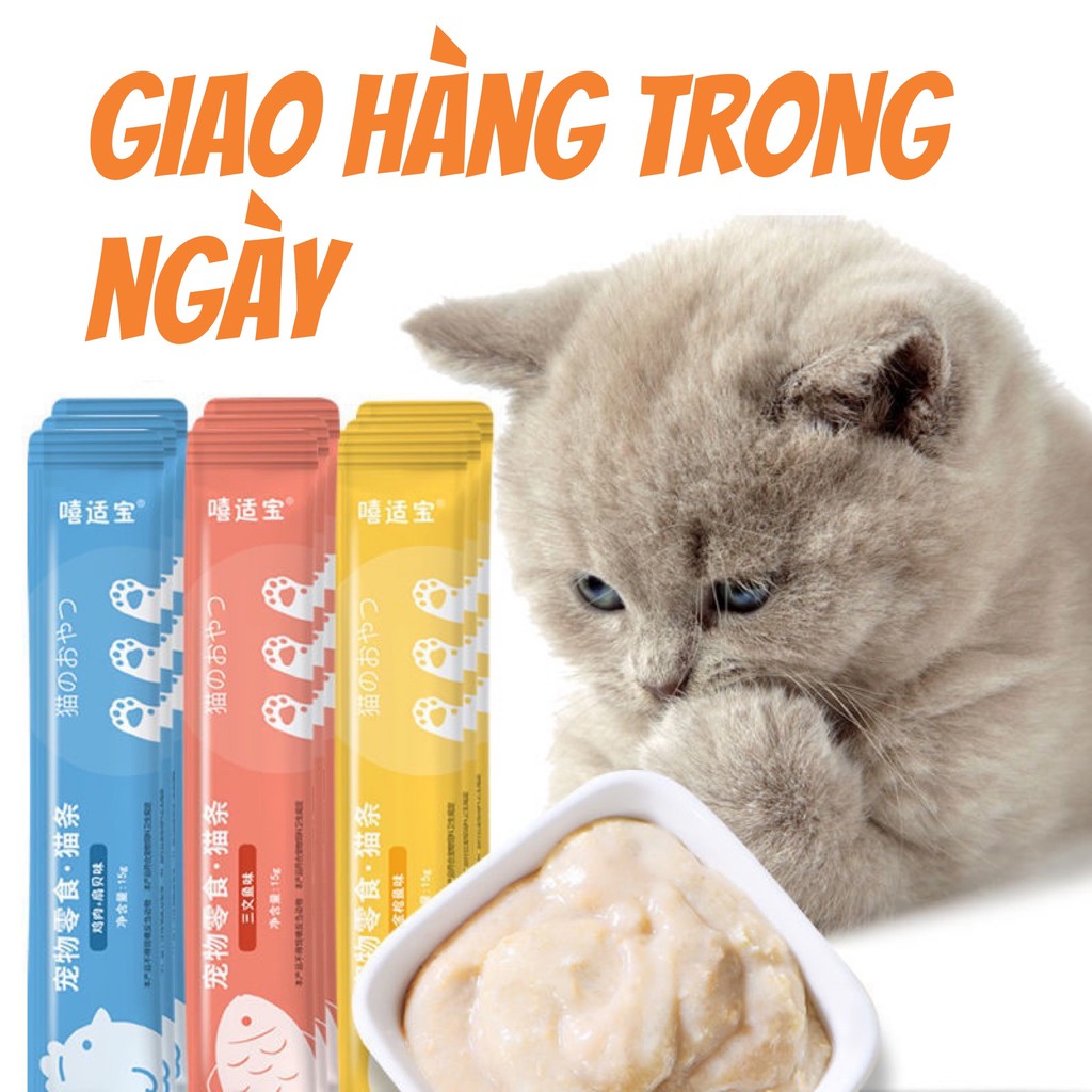 [HÀ NỘI] Súp thưởng cho mèo Cat Snack - soup thưởng (Mới về) 3 vị mới siêu thơm ngon
