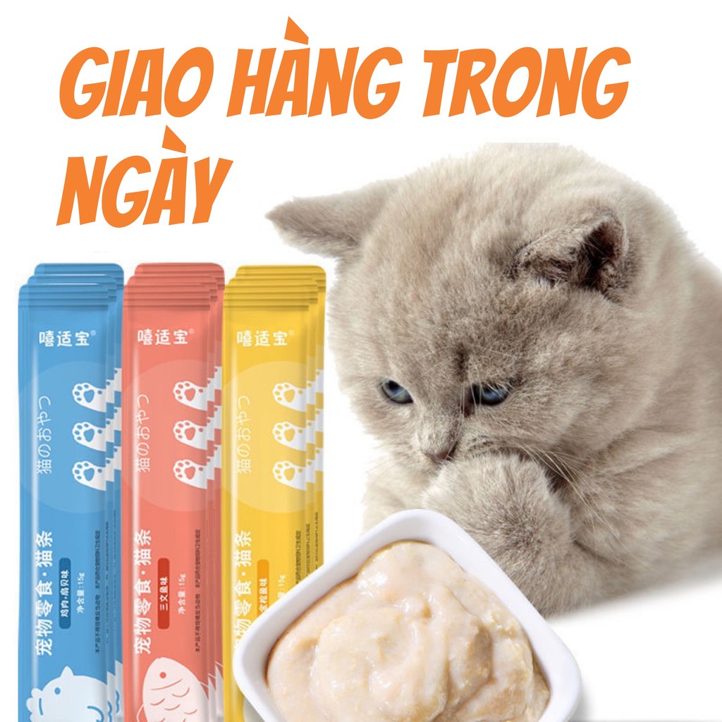 Súp thưởng cho mèo Cat Snack - soup thưởng  3 vị mới siêu thơm ngon