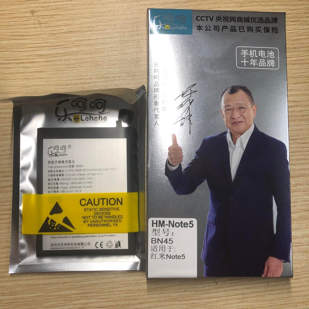 Pin lehehe dành cho máy xiaomi redmi note5 và note5 pro, dung lượng 4000mAh, bảo hành 6 tháng