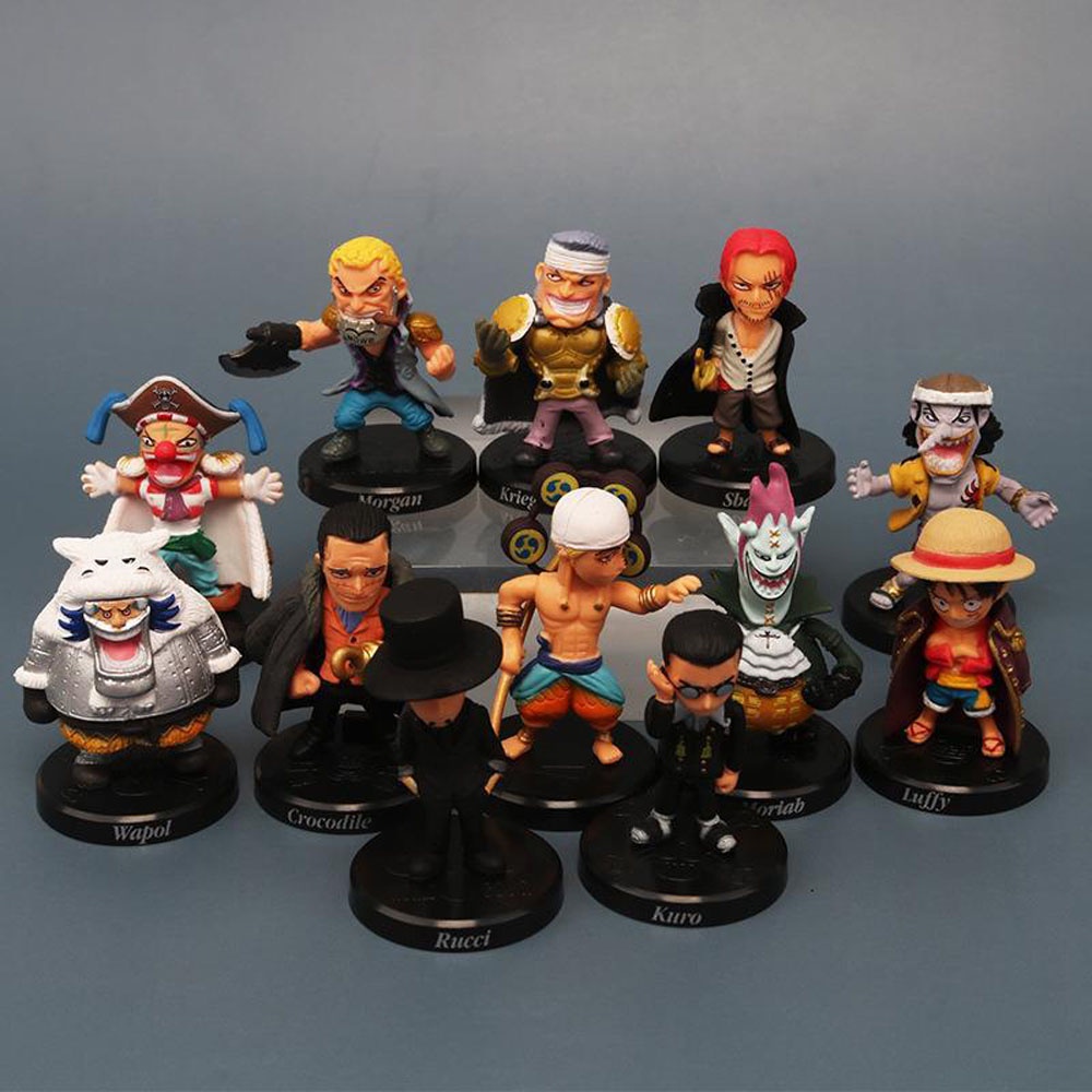 Set 12 mô hình nhân vật hoạt hình One Piece