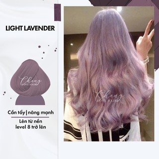 Thuốc nhuộm tóc LIGHT LAVENDER - TÍM LAVENDER NHẠT Tặng kèm trợ nhuộm