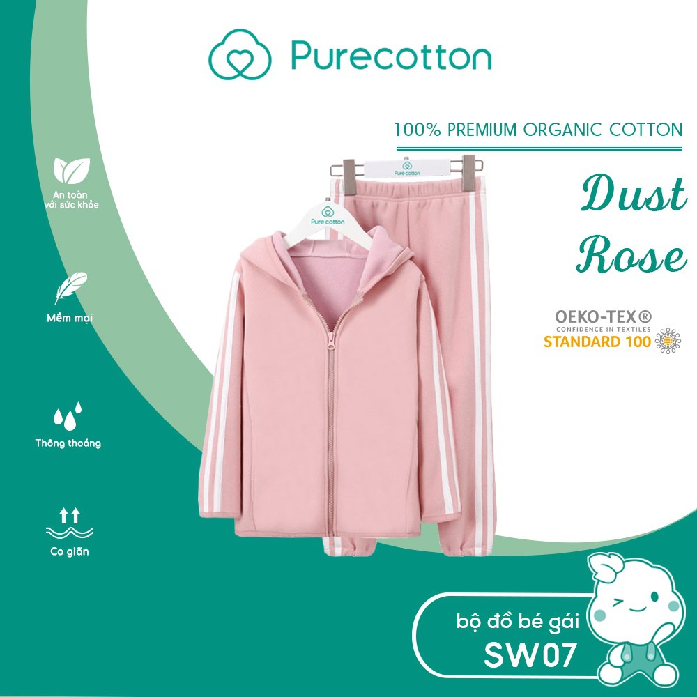 Đồ bộ mặc nhà mùa đông Purecotton cho bé gái chất liệu cotton cao cấp PC049 | BigBuy360 - bigbuy360.vn