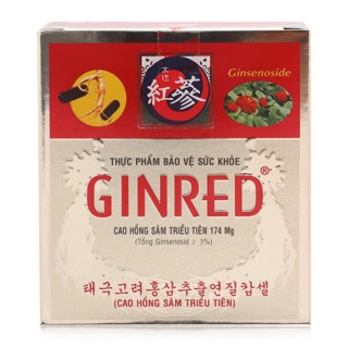 GINRED - Cao hồng sâm Triều Tiên - 60 viên