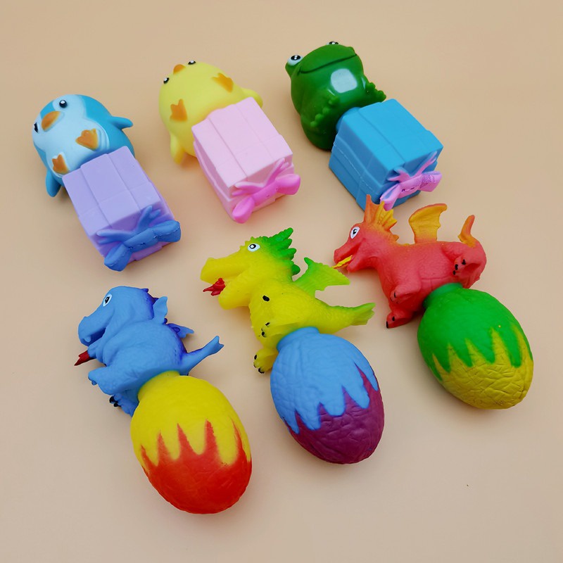 Squishy Mochi Thú Bóp Mềm Mịn Thú Lộn Hộp Quà 2 Mặt cực đáng yêu mochi slime
