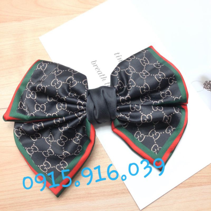 Kẹp tóc nơ lớn thời trang cao cấp