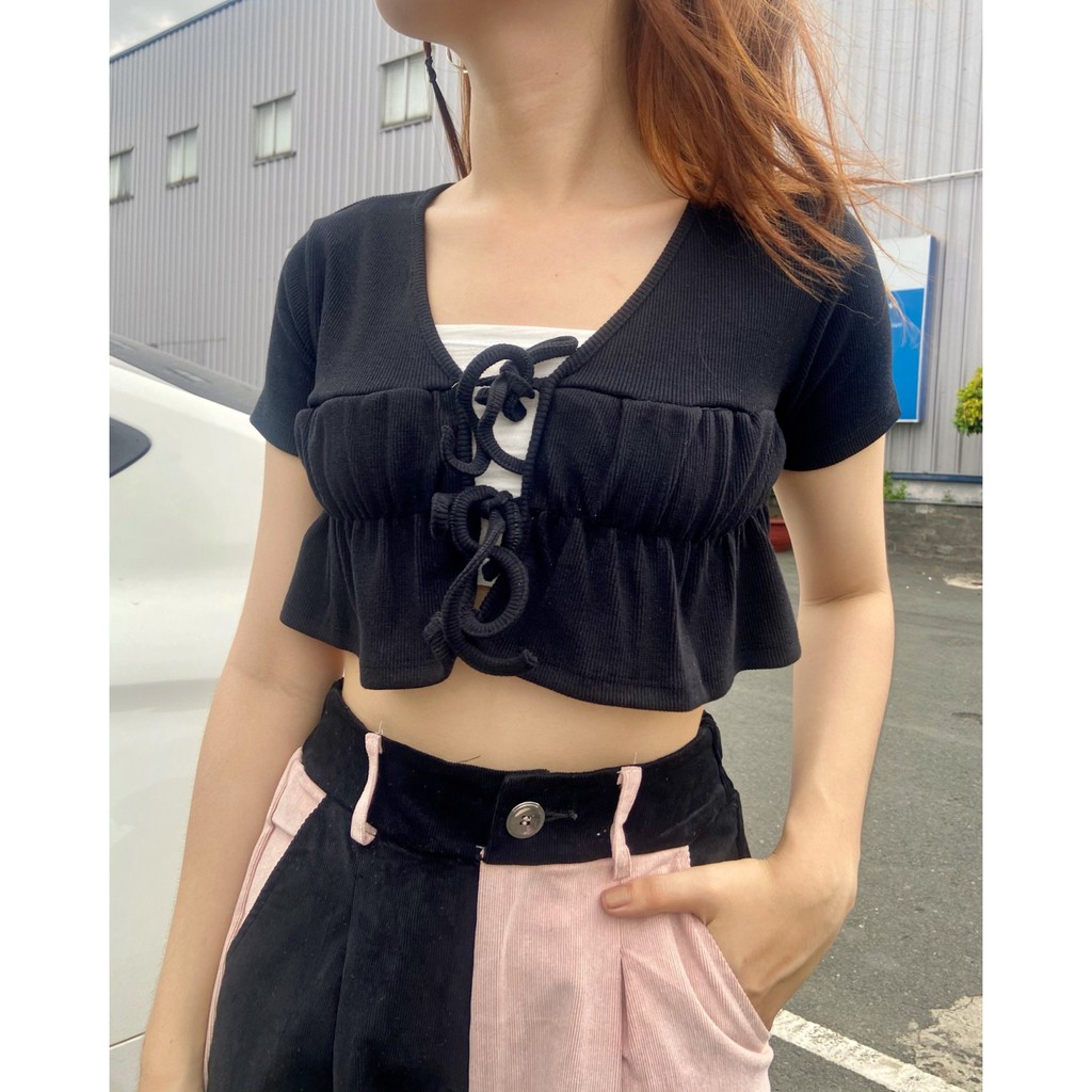 Áo Croptop thời trang Hàn Quốc mẫu 153 (không kèm áo trong) | BigBuy360 - bigbuy360.vn