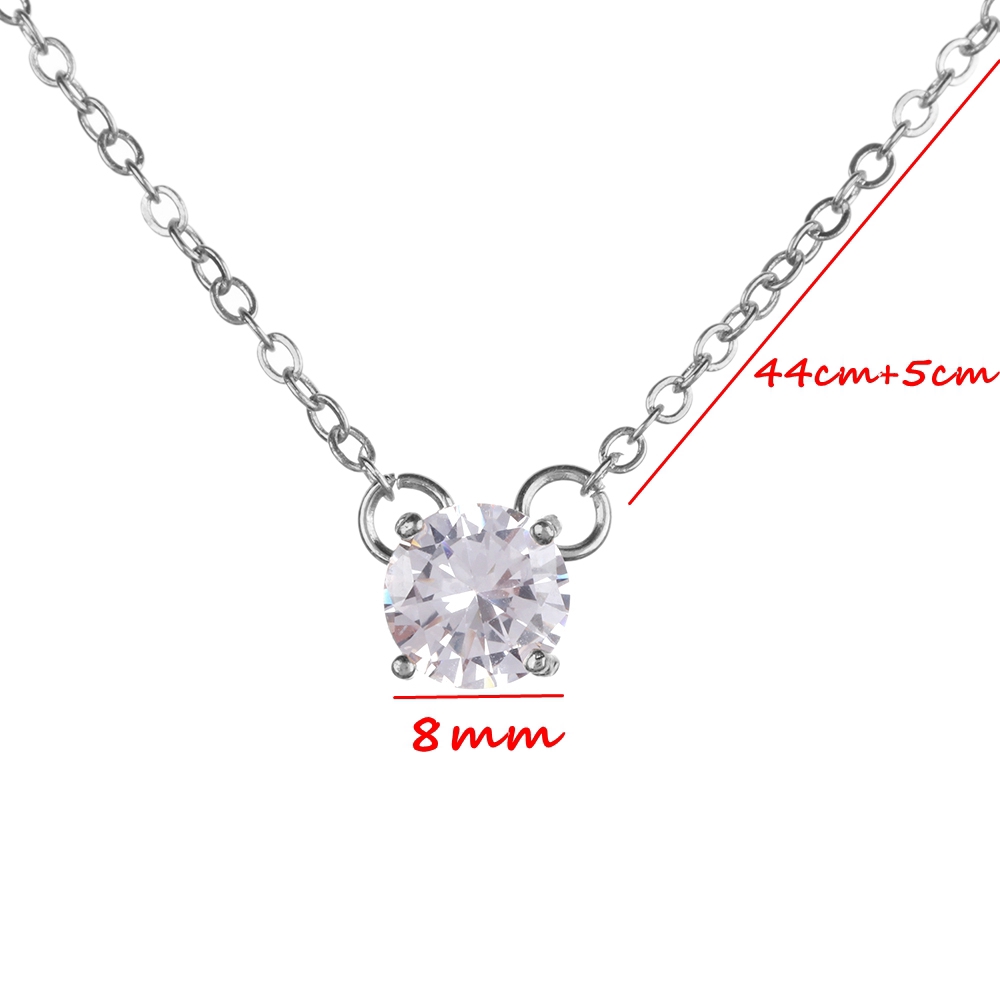 Dây chuyền đính đá Zircon thời trang dành cho nữ