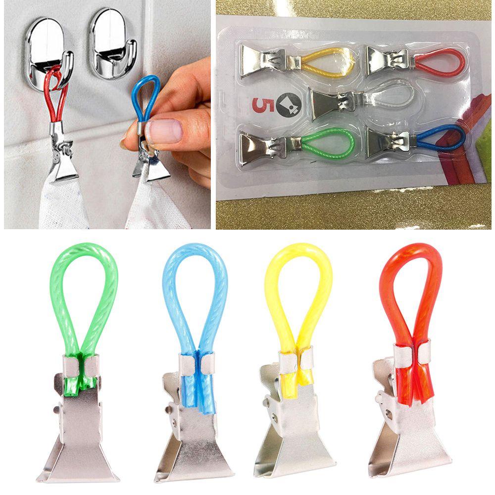 UUMIR Bộ 5 Giá Đỡ Treo Khăn Tắm Bằng Kim Loại