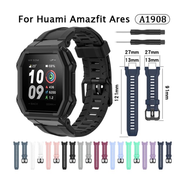 Dây Đeo Silicone Mềm Thay Thế Cho Đồng Hồ Thông Minh Huami Amazfit Ares A1908
