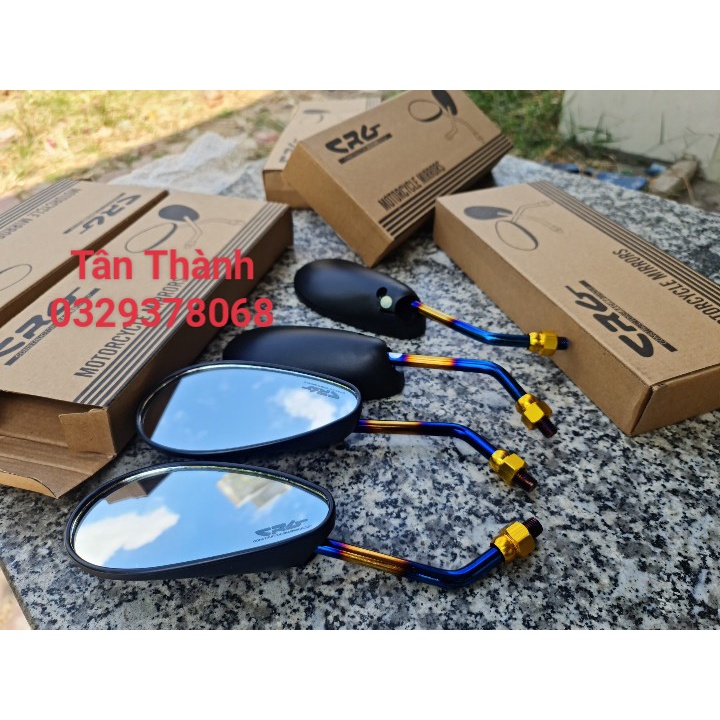 Kính tai thỏ cgr chân kính titan, inoxx 304 kính chiếu hậu suzuki 1 cặp