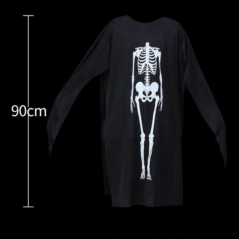 Trang phục halloween + mặt nạ hình bộ xương thời trang dự tiệc cho trẻ em AKKU