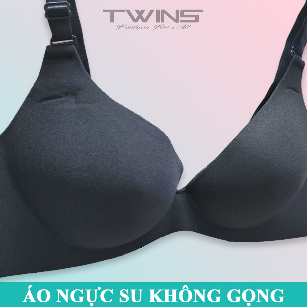 Áo ngực không gọng nữ nâng ngực chất liệu su bàn tay mút vừa cúp xéo thoải mái mềm mịn size 34, 36, 38