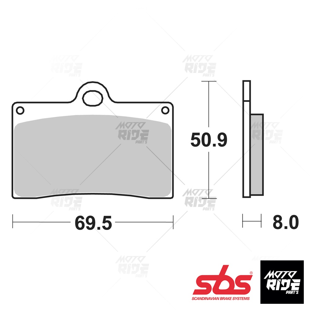 SBS 566HS BỐ THẮNG PHANH STREET SINTER