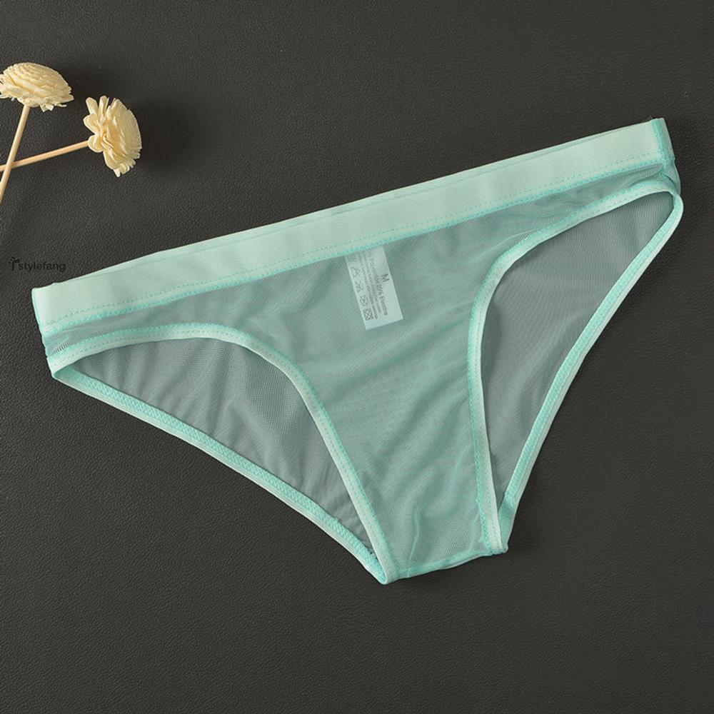 Quần lót thoáng khí vải lưới mỏng xuyên thấu đáy thấp thiết kế thời trang gợi cảm