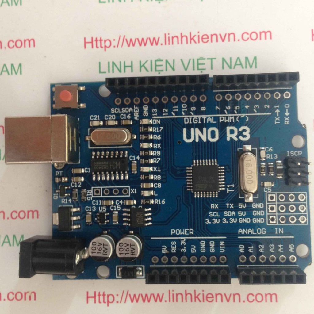 Kit ARDUINO UNO R3 chip dán - B3H7