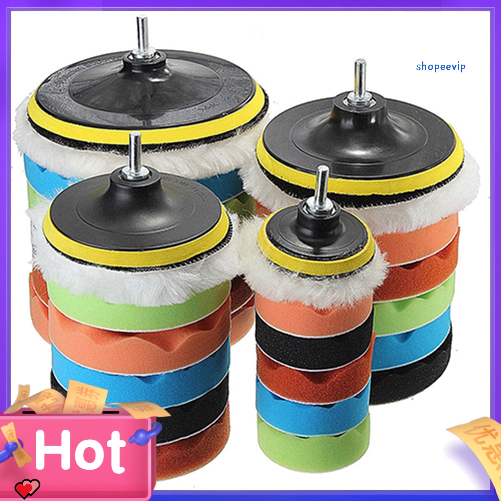 Bộ Bọt Biển Đánh Bóng Xe Hơi 3 / 5 / 6 / 7 inch Chuyên Dùng