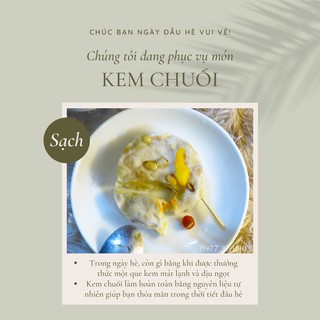 Kem Chuối Nước Cốt Dừa