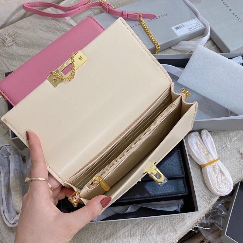 Túi đeo chéo, túi đeo vai da trơn khóa nhọn 1189  Hàng QC  full box vip