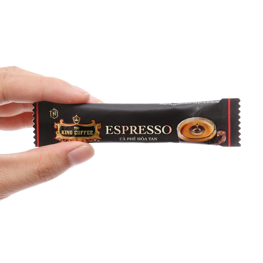 Cà phê đen TNI King Coffee Espresso 37.5g - hộp 15 gói x 2,5g