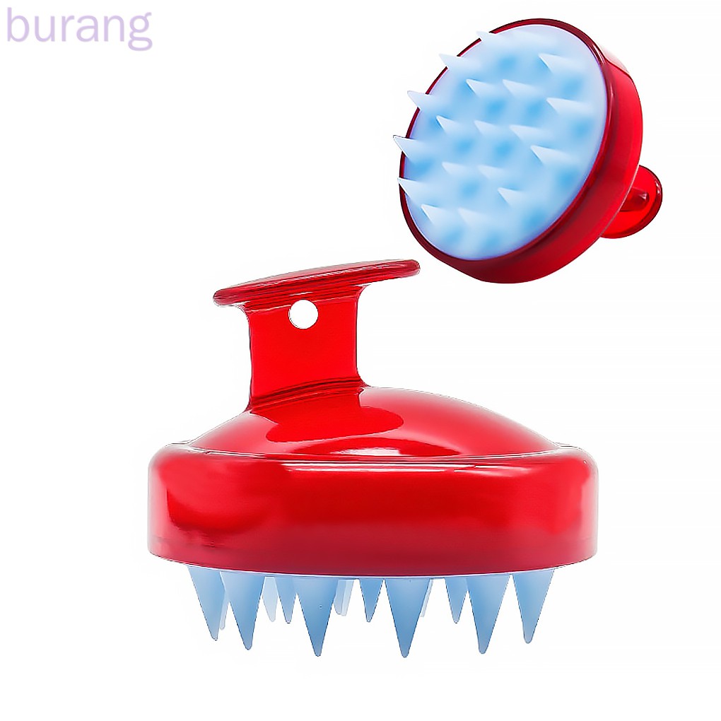 Bàn chải gội đầu mát-xa thư giãn bằng silicon tiện dụng
