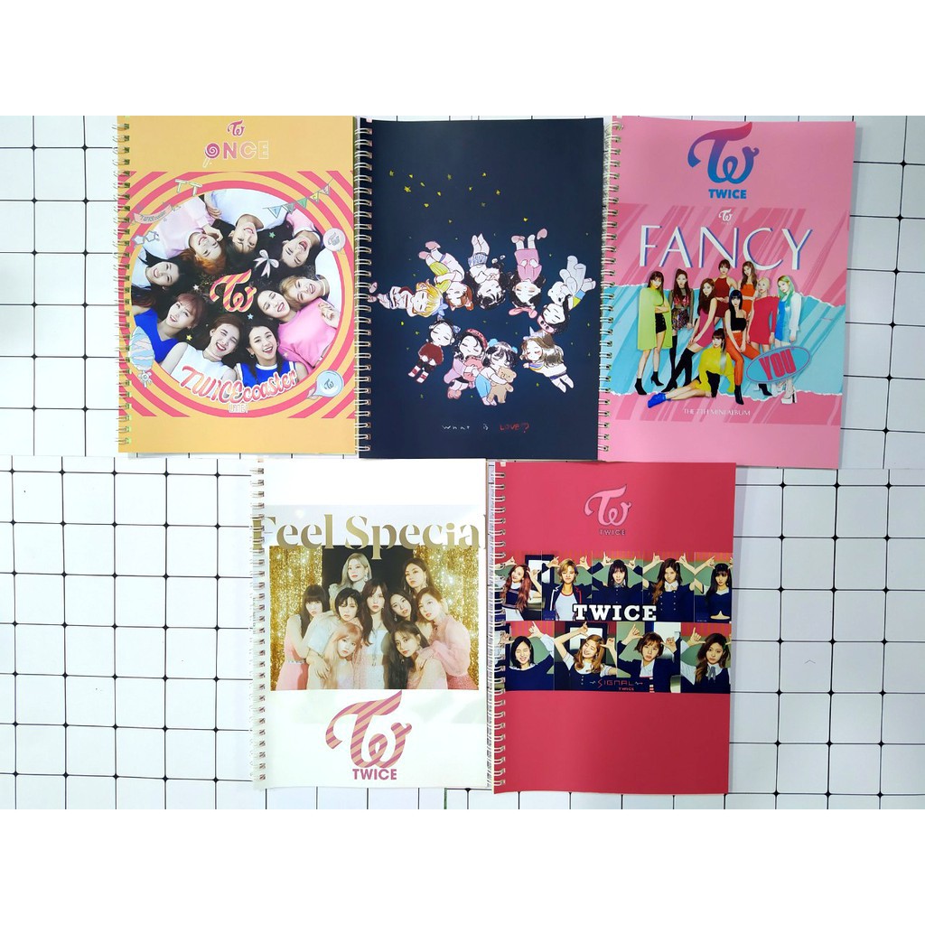 Sổ lò xo nhóm nhạc TWICE SLX20 100 trang 14x20cm A5