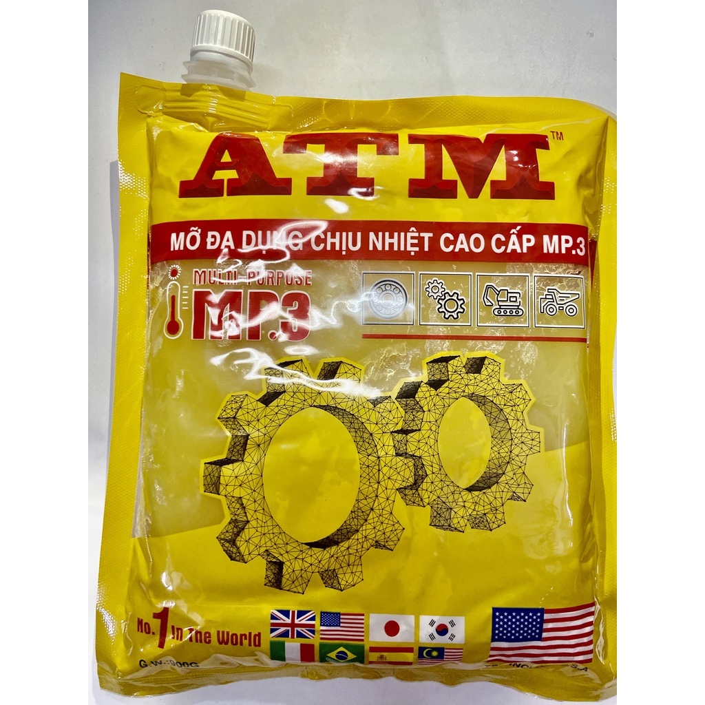 Mỡ bôi trơn chịu nhiệt ATM chống oxy hoá cao gói 900g - CS0000017
