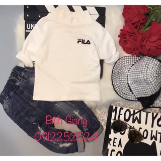 Áo Fila cổ 3 phân size 1-7 tuổi