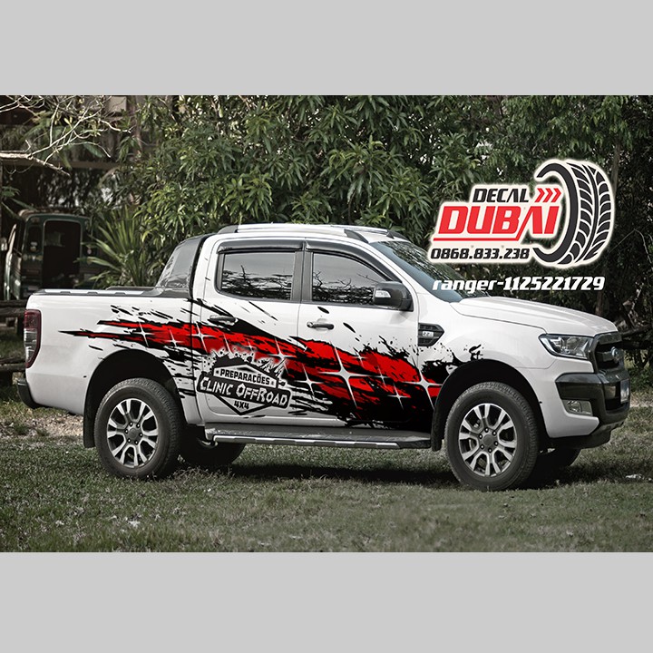 Tem dán sườn xe ford ranger