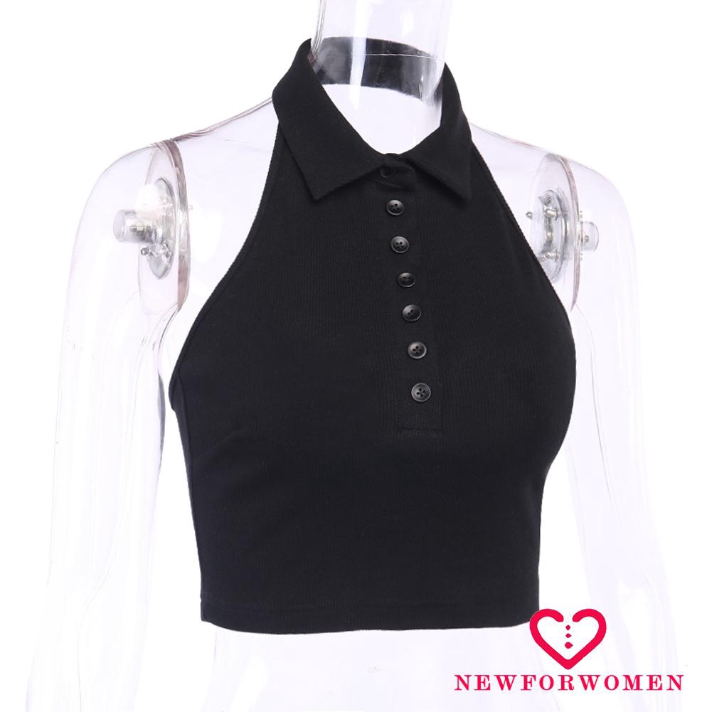 Áo Hai Dây Cổ Chữ V Màu Trơn Thời Trang Dành Cho Nữ