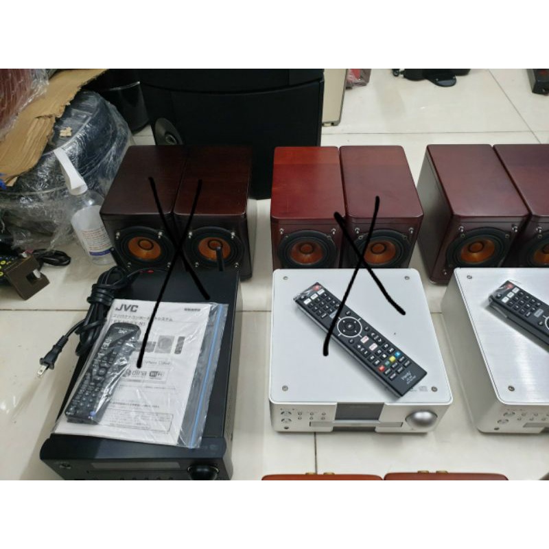 Rẻ vô địch! Loa màn gổ VICTOR EX-AK1, EX-A1 ( đẹp 98% zin nguyên bản ).