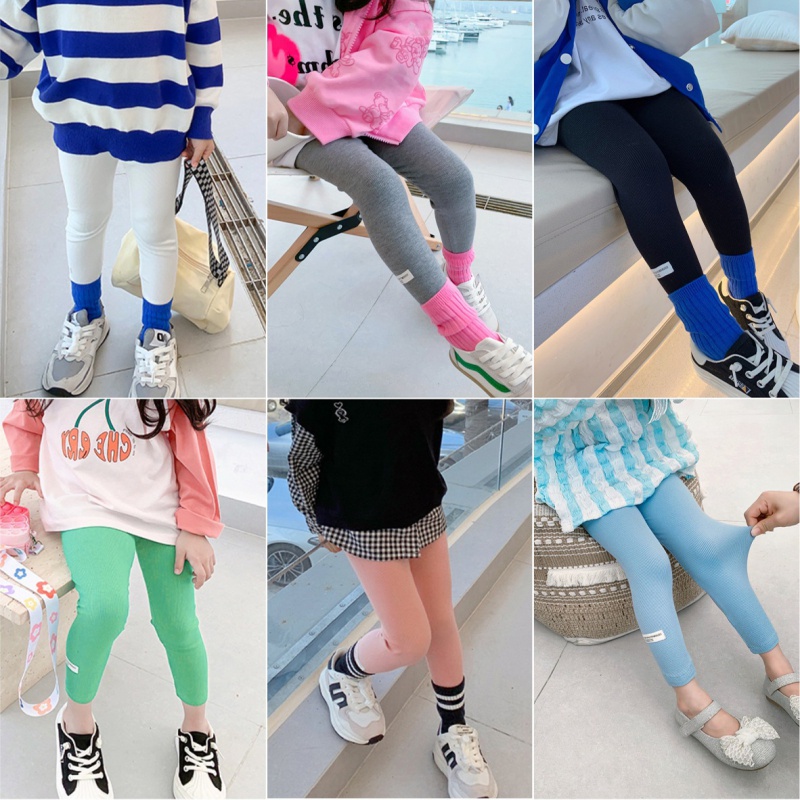 Quần Legging Mỏng Dài Đến Mắt Cá Chân Thời Trang Mùa Hè Cho Bé Gái