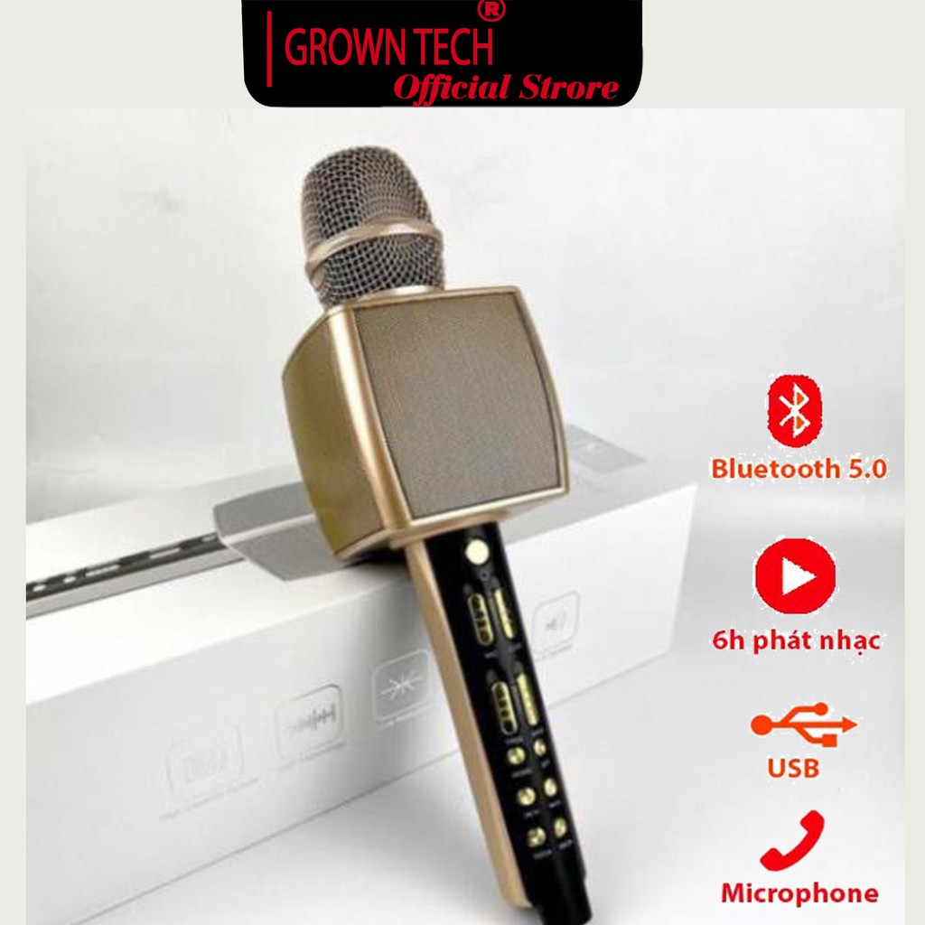 [Mã ELHACE giảm 4% đơn 300K] Mic hát karaoke cao cấp YS-92 micro đa năng kiêm loa bluetooth bass trầm ấm