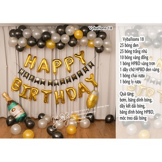 Set bóng trang trí sinh nhật cho bé 1 tuổi - Vyballons 18