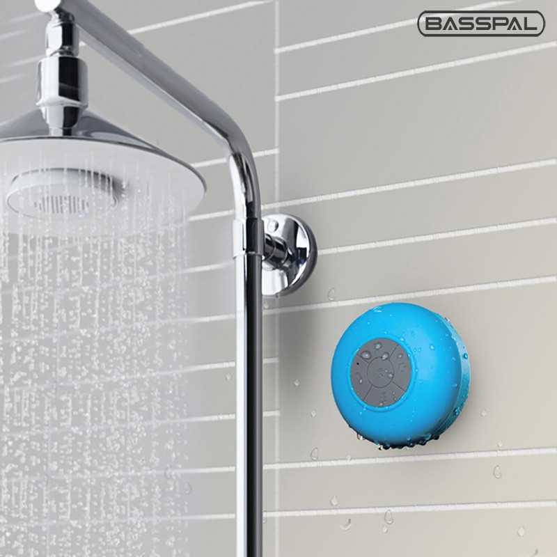◈♠Loa bluetooth Basspal W22 mini kết nối không dây chống nước sử dụng khi tắm/bể bơi/xe hơi