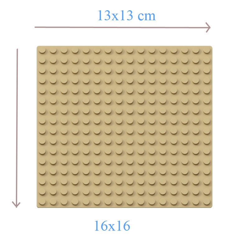 Tấm Đế Lót Một Mặt Kích Thước 13X13 Tiện Dụng Cho Đồ Chơi Xếp Hình DIY