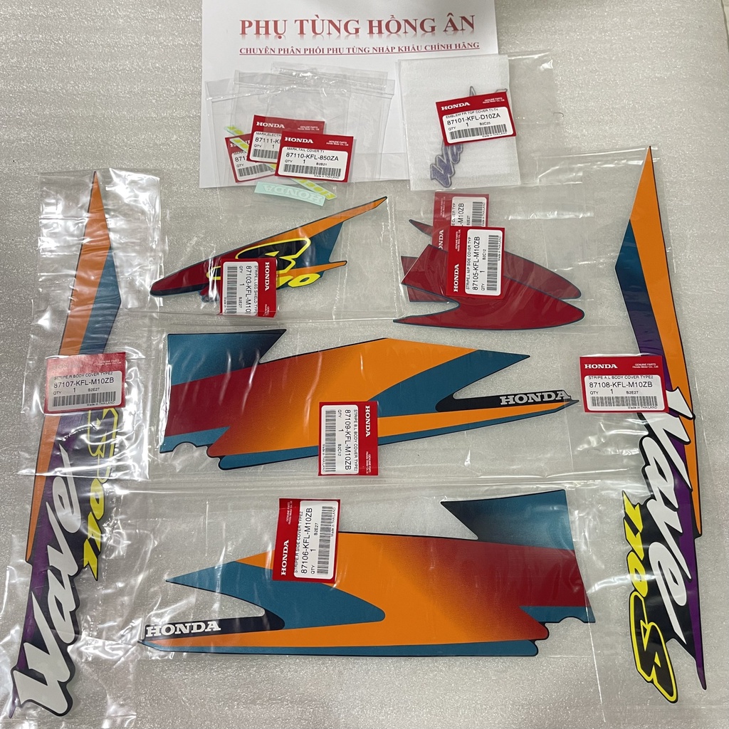 Tem Wave Thái 110 zin nhập khẩu chính hãng Honda Thailand - PT HỒNG ÂN