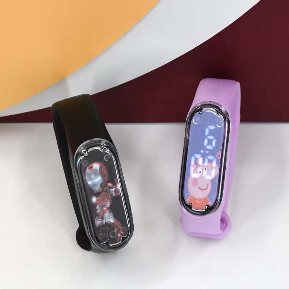 Đồng hồ thông minh BERNARDO có đèn LED và dây đeo silicon chống thấm nước dành cho trẻ em