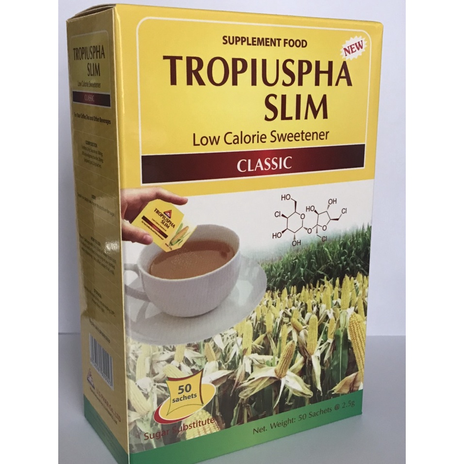 Đường bắp ăn kiêng TROPIUSPHA SLIM 125g - 50 gói x 2.5g