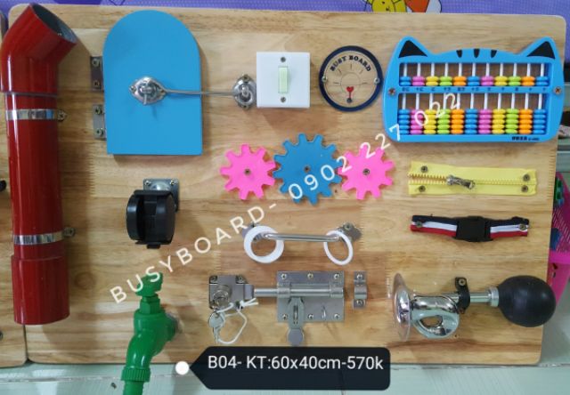 B05-Busy board- Bảng bận rộn cho bé