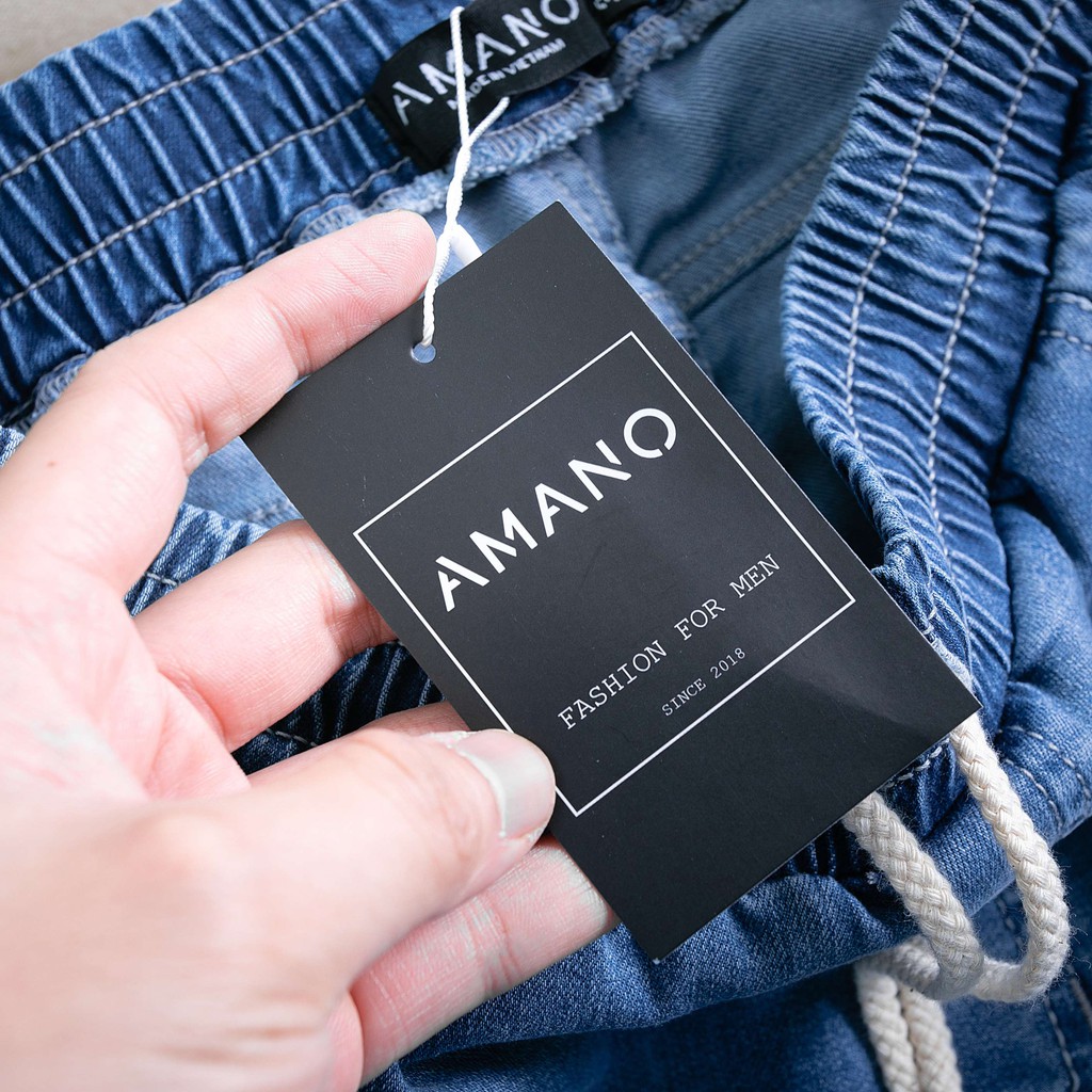 Quần JOGGER JEAN cạp chun kết hợp cùng dây rút form baggy QJ543 | BigBuy360 - bigbuy360.vn