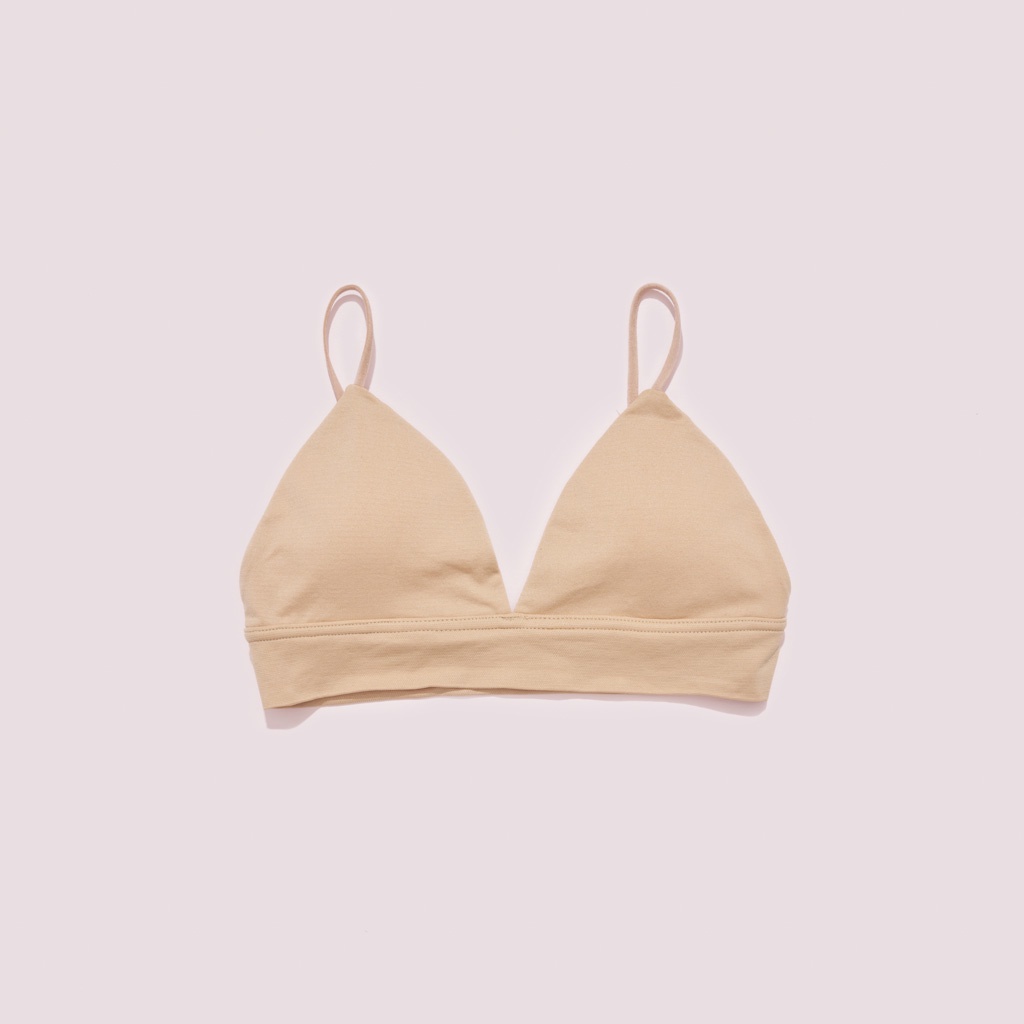Áo Bra Nữ Cotton Sbra Dây Mảnh Mút Mỏng Khoét Ngực Thoải Mái Thoáng Mát  BS06