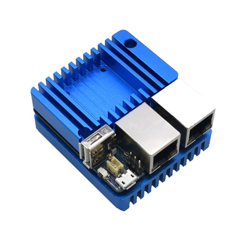 Vỏ Hợp Kim Nhôm CNC Kèm Quạt Tản Nhiệt Cho Bộ Định Tuyến Mini NanoPi R2S