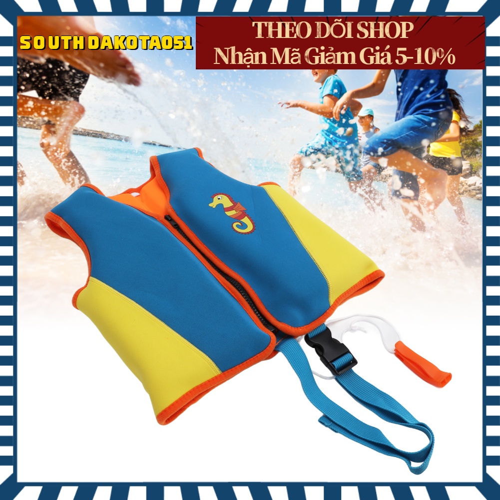 [Hàng Sẵn] Áo Phao Bơi Cứu Hộ Cho Bé từ 1-10 tuổi cao cấp - Bảo Đảm An Toàn Khi Đi Bơi Đi Điển Và Đi Thuyền Bè【Southdakota051】