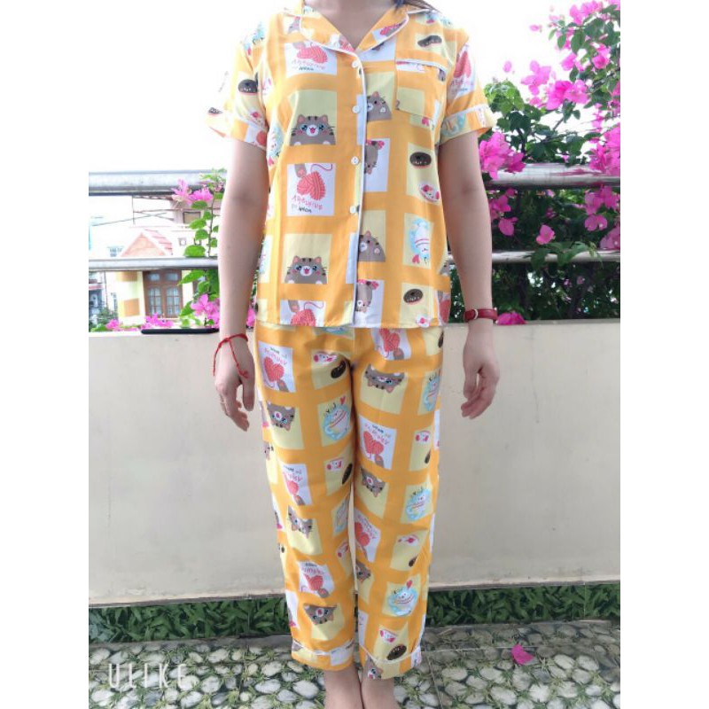 BỘ NGỦ PIJAMA - KATE LỤA CAO CẤP